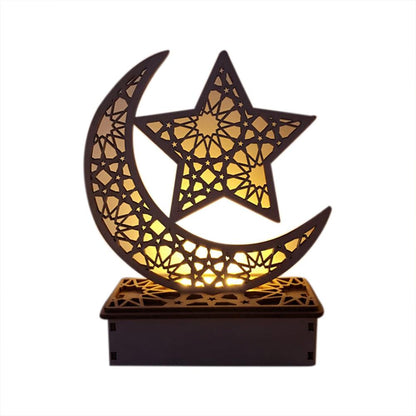 home decoration wooden lamp moon table lamp