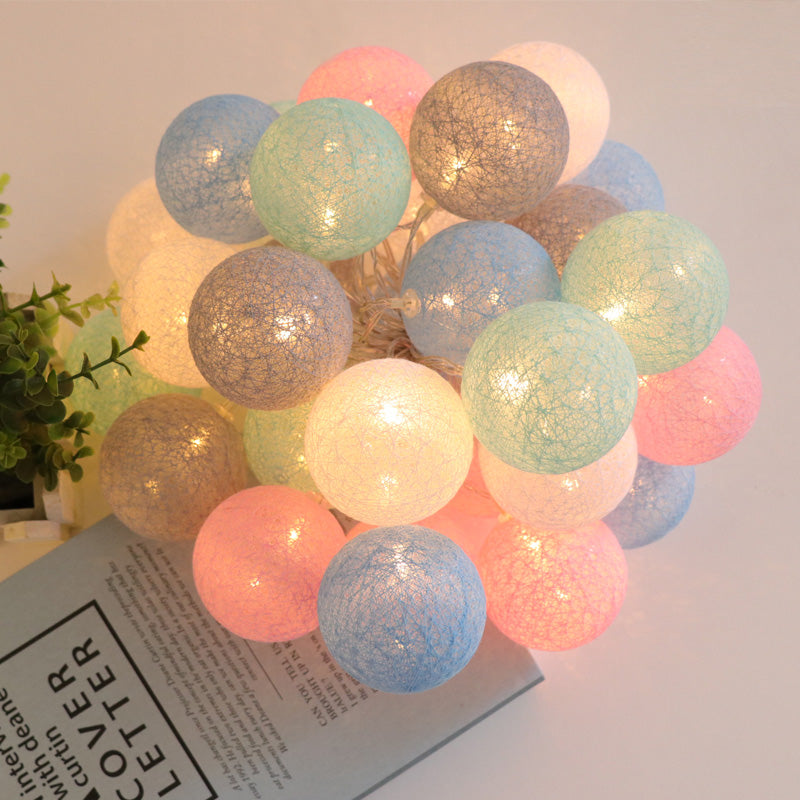 Colorful Cotton Ball Light